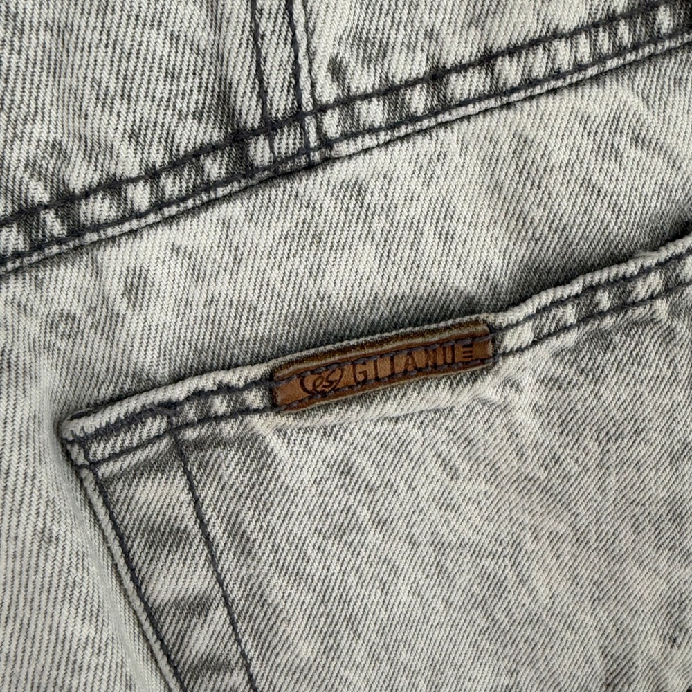 PS Gitano Mom Jeans Women Size 12 Gray Vintage 80s High Rise Acid Wash - Picture 4 of 7